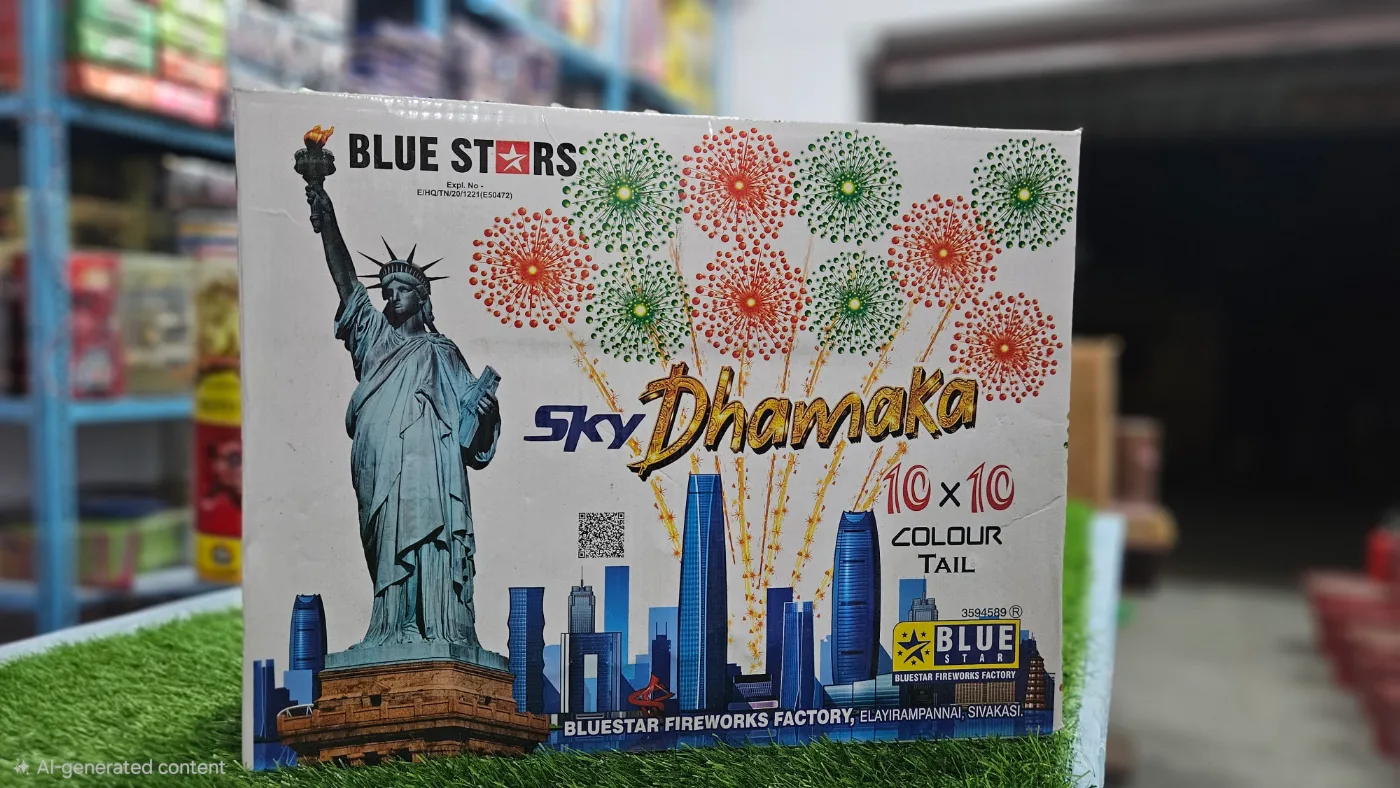 10 × 10 sky dhamaka[ special stage firework]